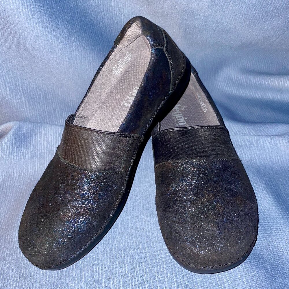 Alegria Black COSMIC Leather Slip-On Shoe GLEE ETHERS, GLE-760 Women Size 8.5